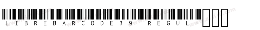 LibreBarcode39 Regul字体转换